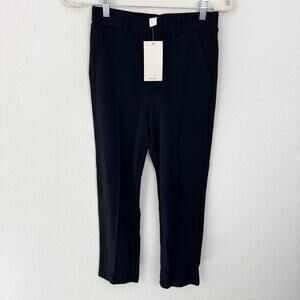 Halara Womens Straight Leg Knit Pants Size S Pull On Stretch Black